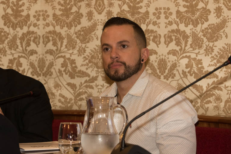 El edil de Compromís, Rafa Mas, en un pleno. Foto: RAFA MOLINA - 