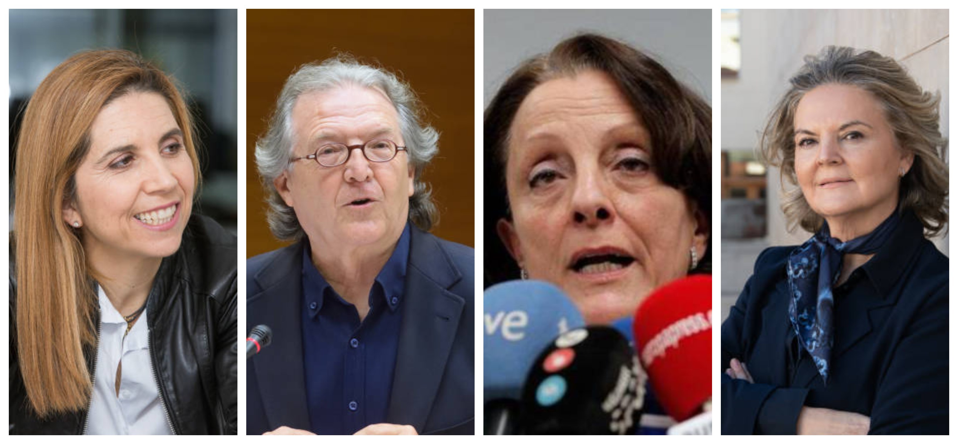 Nuria Oliver, Joan Romero, Herme Vanaclocha y Pilar Mateo. - 