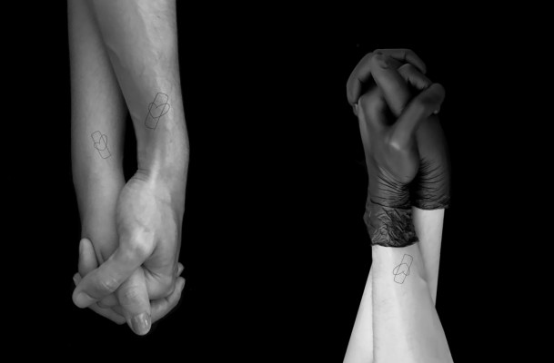 Tatuaje como homenaje: Noble Art crea un símbolo para agradecer su esfuerzo a los sanitarios