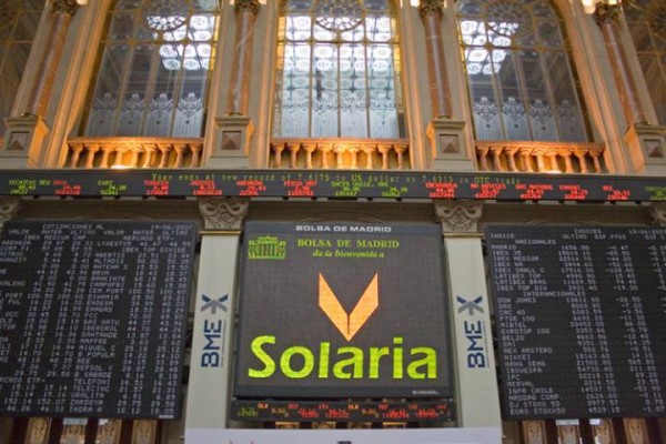 Solaria se toma un merecido descanso en bolsa 