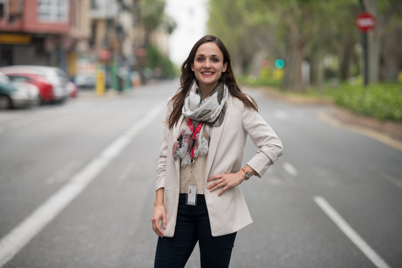María al teléfono
