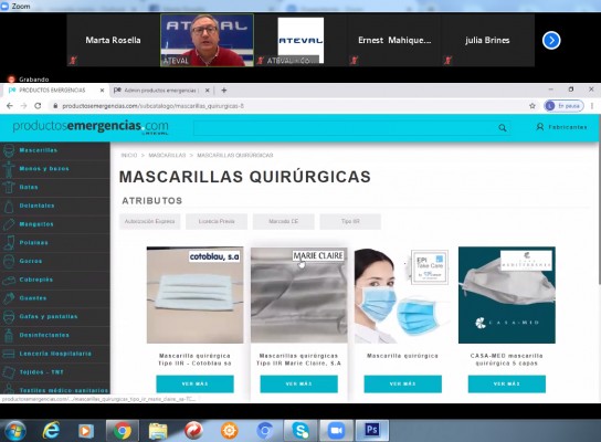 'Productosemergencias.com': Ateval crea el primer 'contenedor' para canalizar la oferta textil-sanitaria