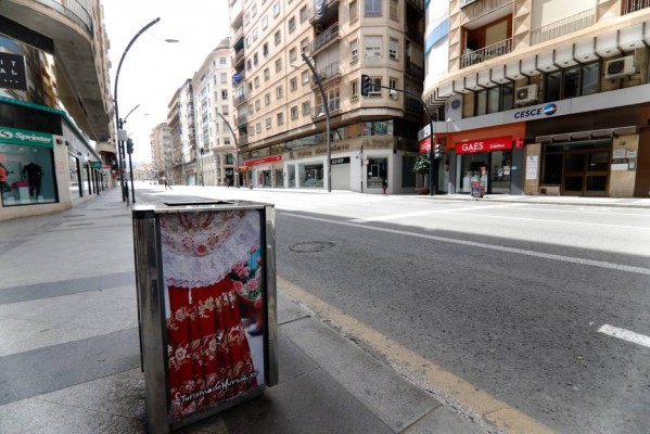 Sólo uno de cada diez de los vehículos habituales circularon por Murcia en Semana Santa