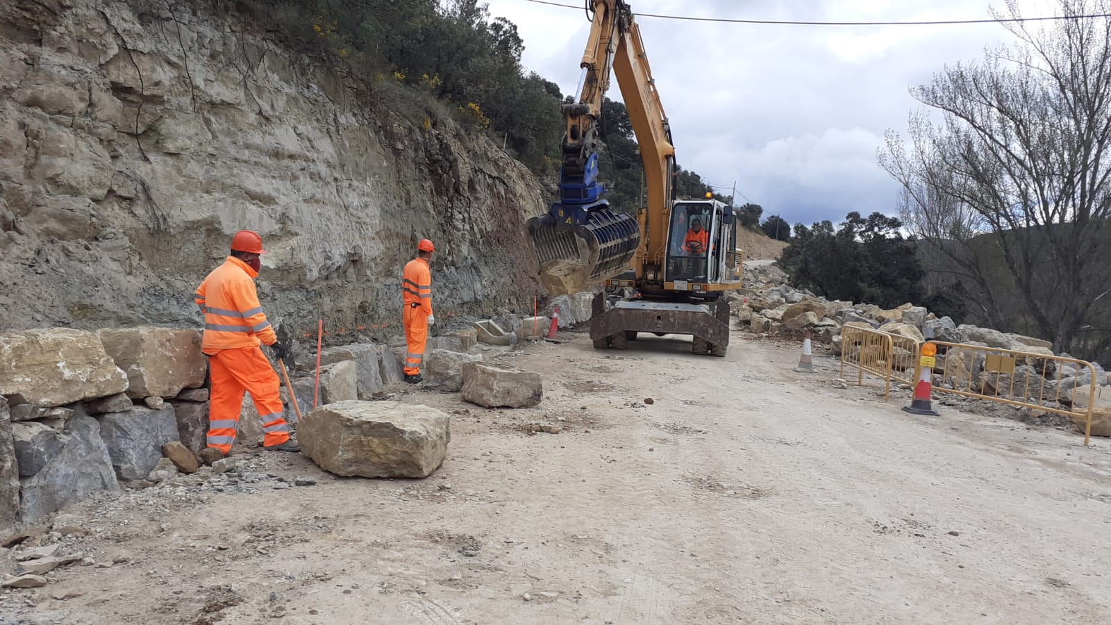 Diputación reanuda las obras en carreteras provinciales tras el parón de dos semanas 