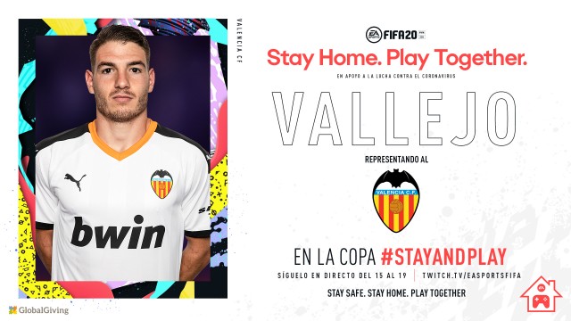 Manu Vallejo participará en la Copa EA Sports FIFA 20 Stay and Play