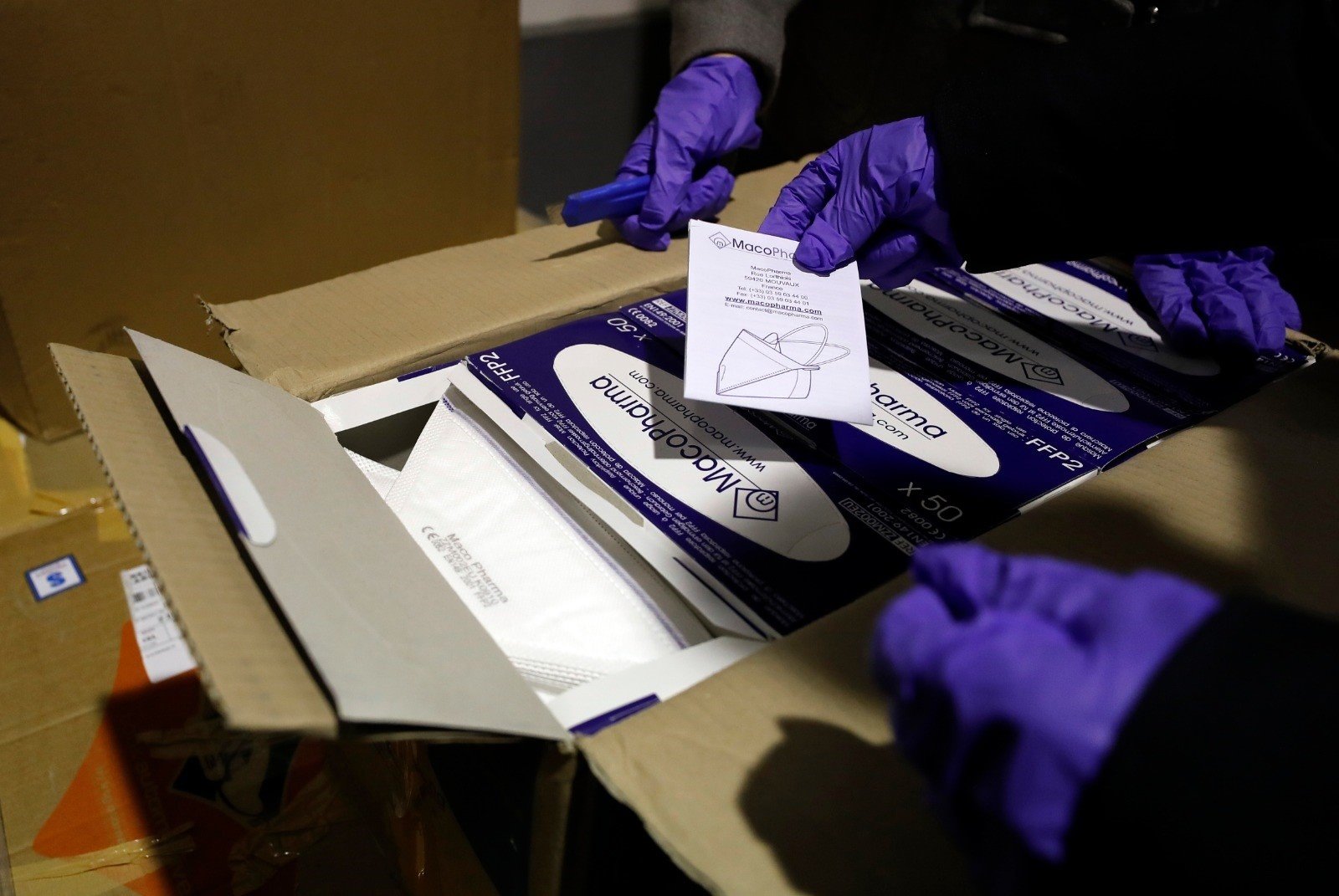 Mascarillas del primer cargamento llegado a la Comunitat. Foto: Generalitat Valenciana - 