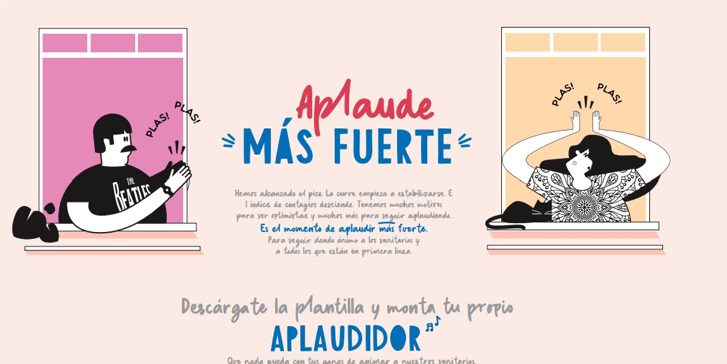 #Aplaudemásfuerte, una iniciativa valenciana para redoblar los aplausos a los sanitarios