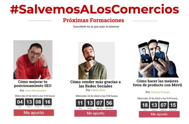 Vender más gracias a las Redes Sociales, formaciones gratuitas de #SalvemosAlosComercios