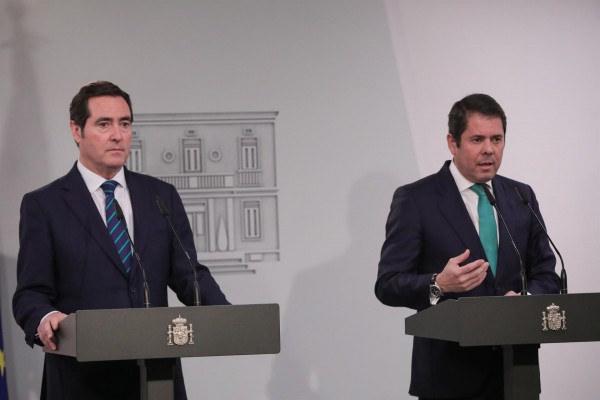 CEOE y Cepyme denuncian que se les ha dejado al margen de la negociación del ingreso mínimo vital