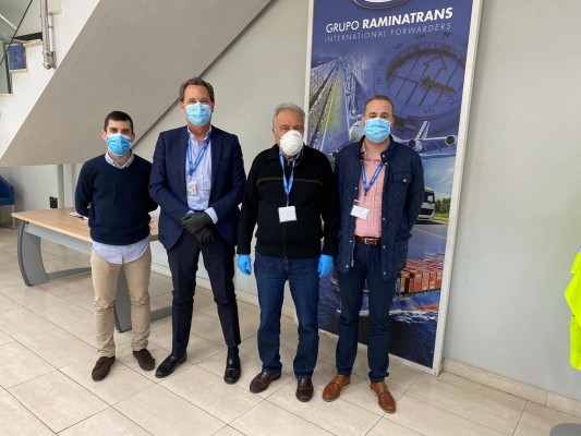 Grupo Raminatrans, detrás de varios de los envíos de material sanitario recibidos en los últimos días