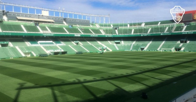 El Elche mantiene a punto terreno de juego para reinicio de la competición
