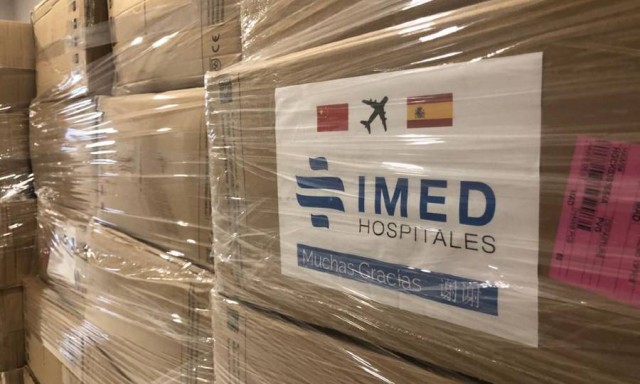 IMED Hospitales compra EPI en China a través de la Cámara de Comercio y la Cámara de España en Pekín