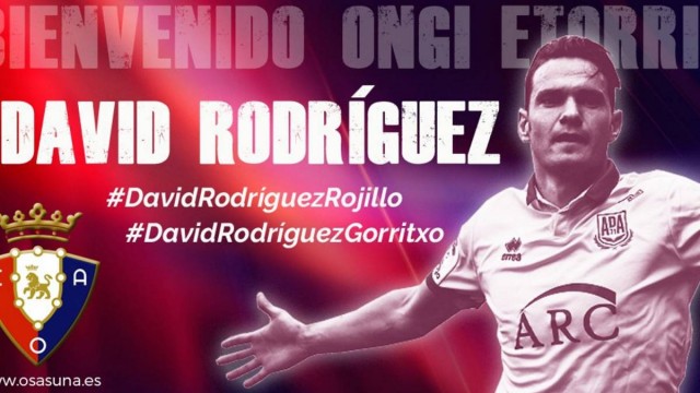 Osasuna ficha al delantero manchego David Rodríguez