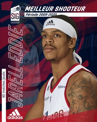 Eddie, del UCAM CB, es elegido el mejor tirador del Strasbourg en Francia desde 2005 y hasta hoy
