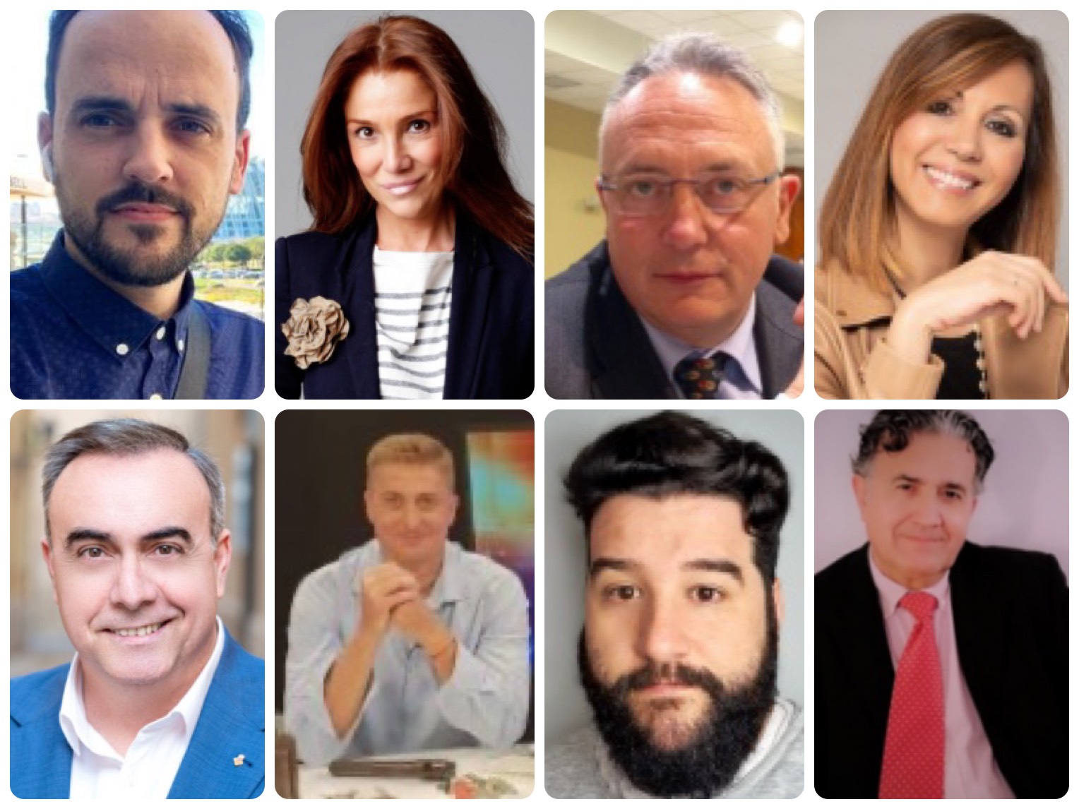 Los ocho fundadores de la plataforma. Foto: VP - 