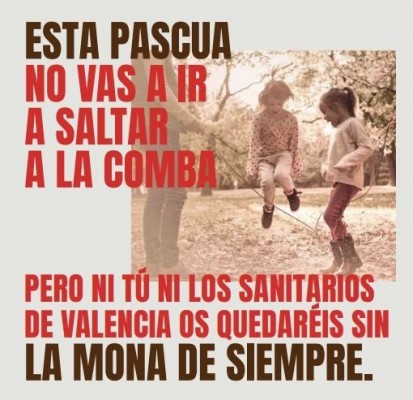 #TodosConMona: los pasteleros de València donarán una de cada dos monas a sanitarios
