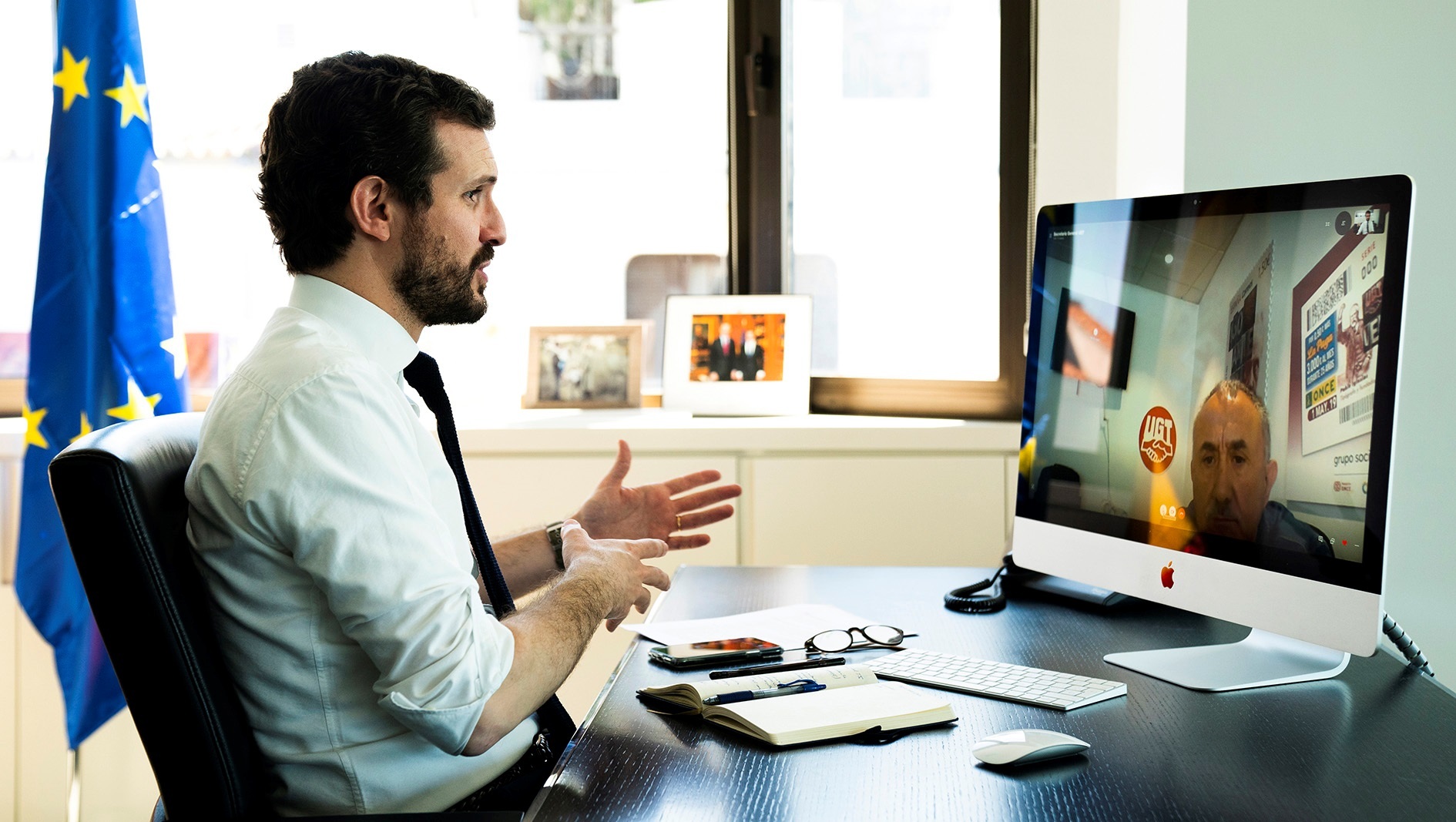 Casado exige a Sánchez retomar el control en el Congreso y recela de los Pactos de la Moncloa que ofrece