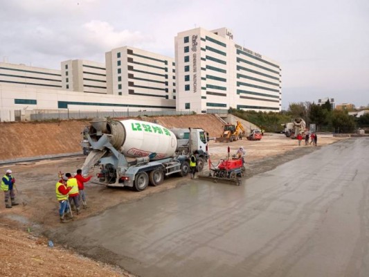 La estructura del hospital de campaña de València estará acabada el 9 de abril