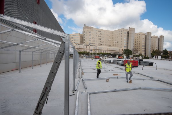 Sanidad inicia el montaje del hospital de campaña de Alicante que tendrá 'vocación de permanencia'