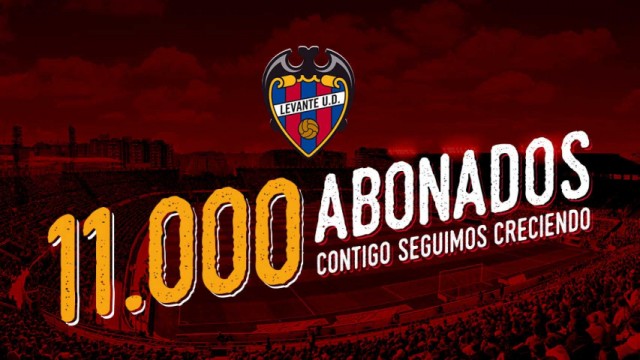 El Levante supera los 11.000 abonados tras la segunda semana de campaña