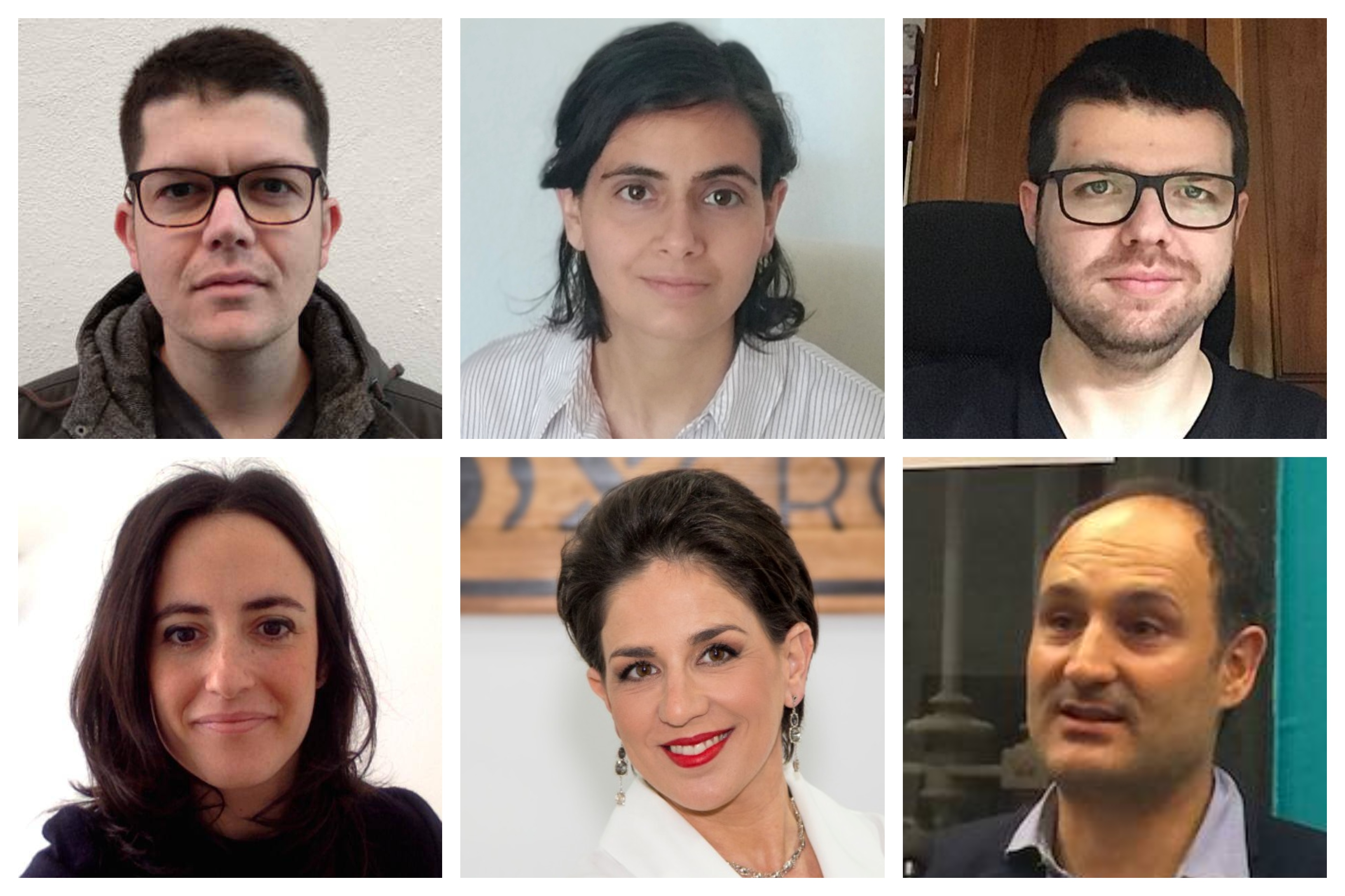 De arriba abajo y de izquierda a derecha: Alex Comes, Nadia Khalil, Quico Miralles, Blanca Nicasio, Susi Boix y Juan Rodríguez. Foto: VP - 