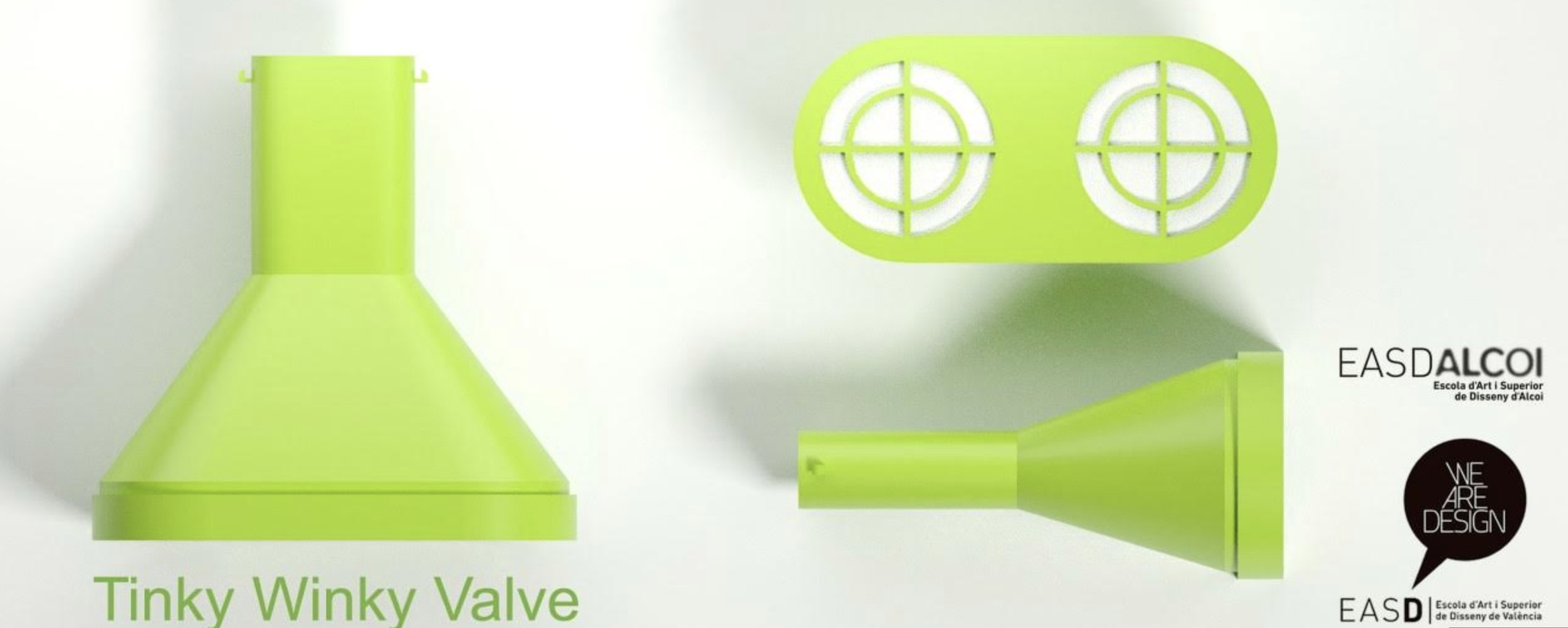 Profesores de EASD València y Alcoi diseñan una válvula de respiración para médicos UCI
