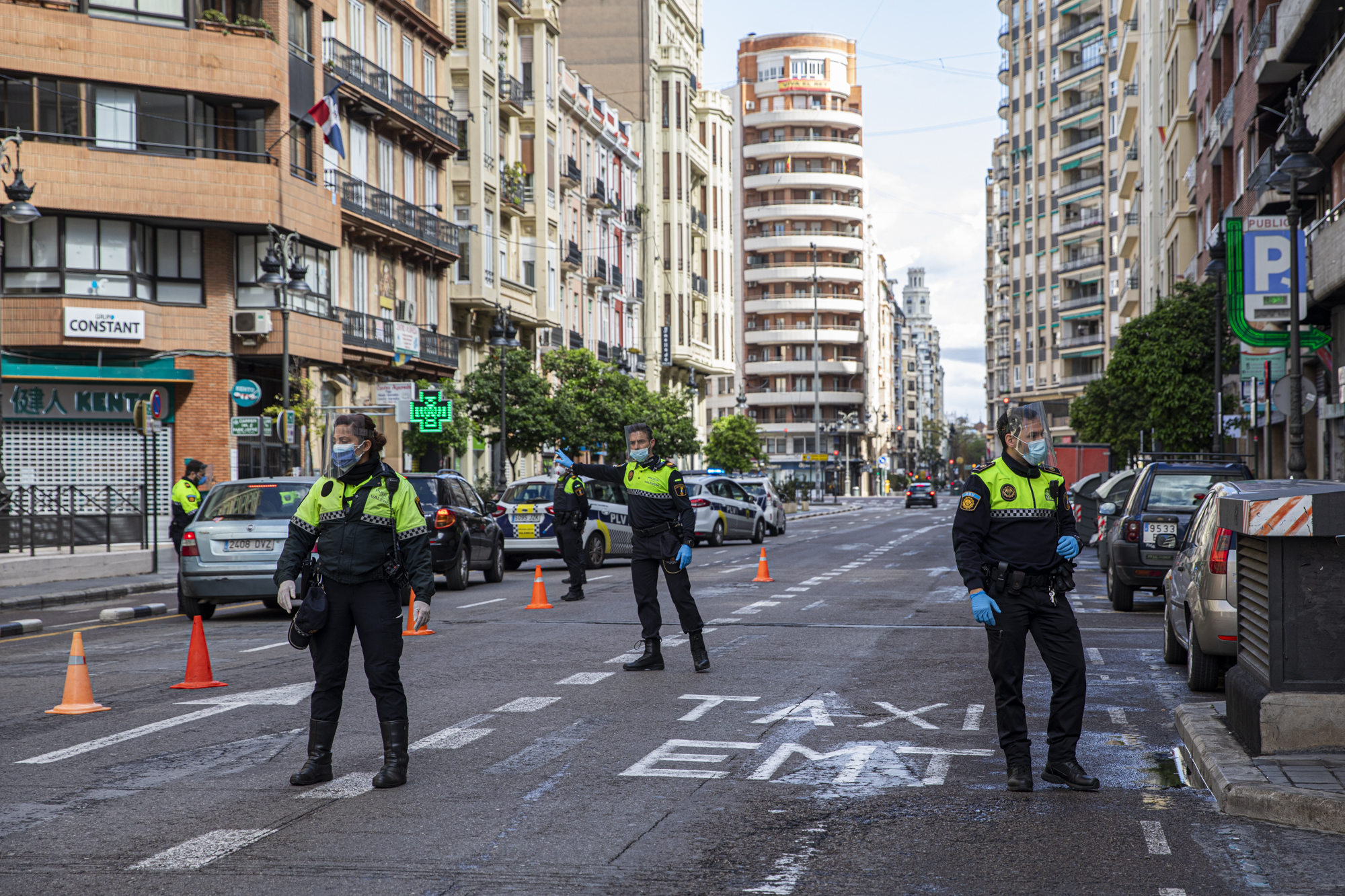 La policía blinda València de cara a la Semana Santa