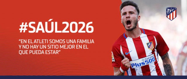 Saúl amplía su contrato con el Atlético hasta 2026
