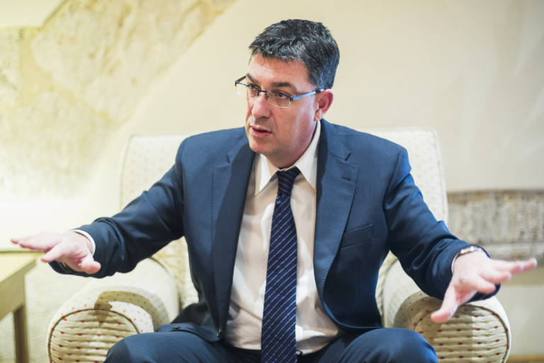 El presidente del Bloc y de Les Corts, Enric Morera. - 