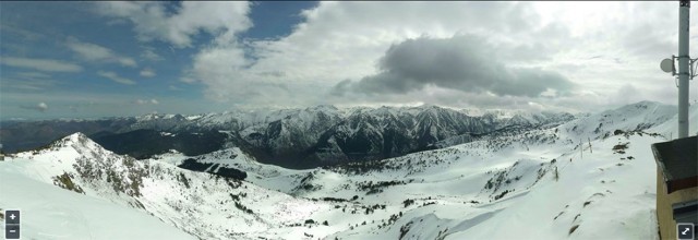 Una web permite disfrutar de las recientes nevadas del Pirineo francés