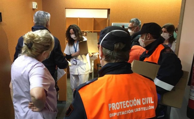 La Diputación reparte material sanitario entre los pequeños municipios de Castellón