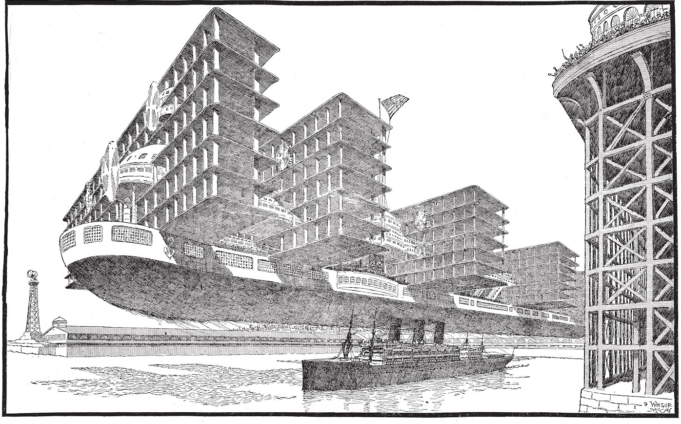 El futuro que imaginó Winsor McCay, precursor del cómic, entre 1913 y 1934