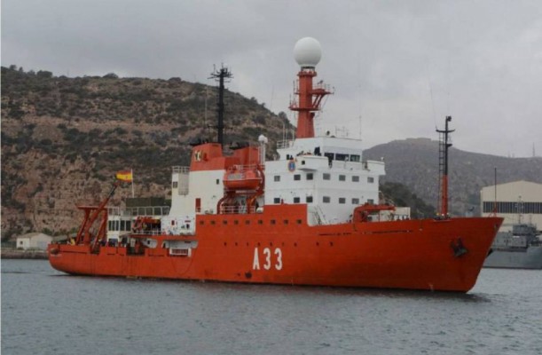 El coronavirus devuelve a España a la tripulación del Hespérides y al Audaz, con base en Cartagena