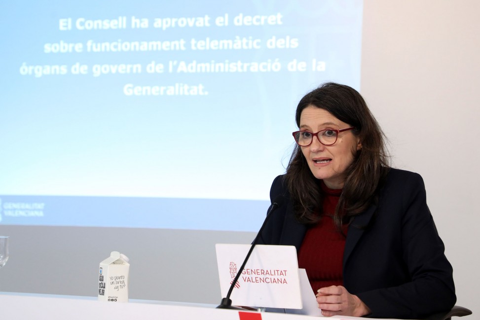 La vicepresindenta del Consell, Mónica Oltra. Foto: GVA - 