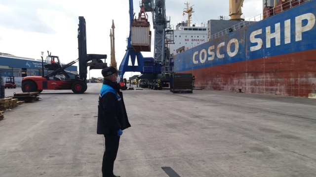 El Puerto de Cartagena no se resiente con el estado de alarma y mueve 700.000 toneladas en una semana