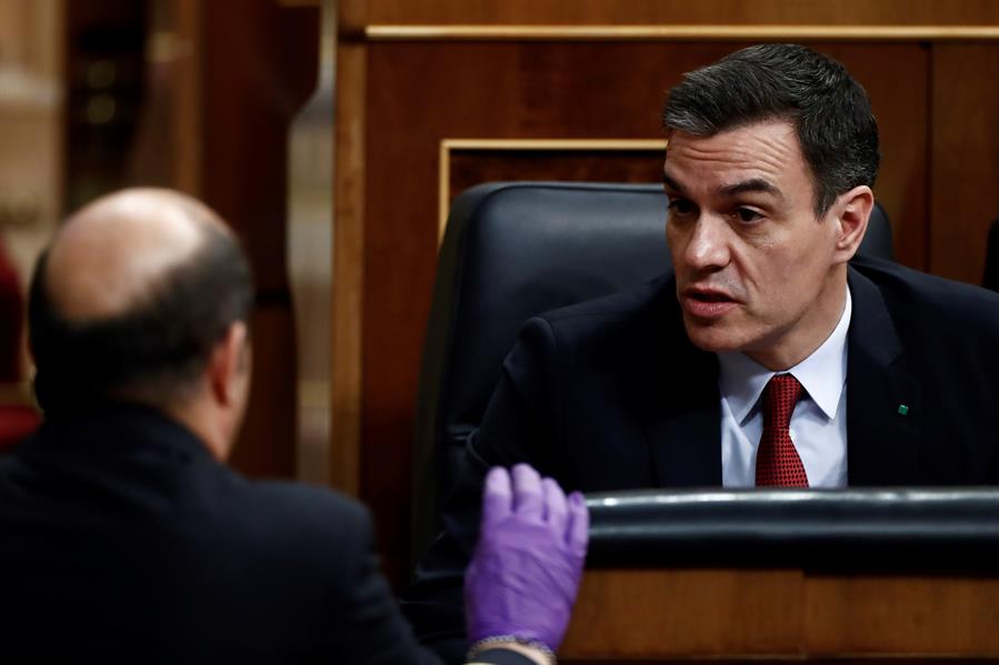 Pedro Sánchez, este miércoles en el Congreso. Foto: EFE - 