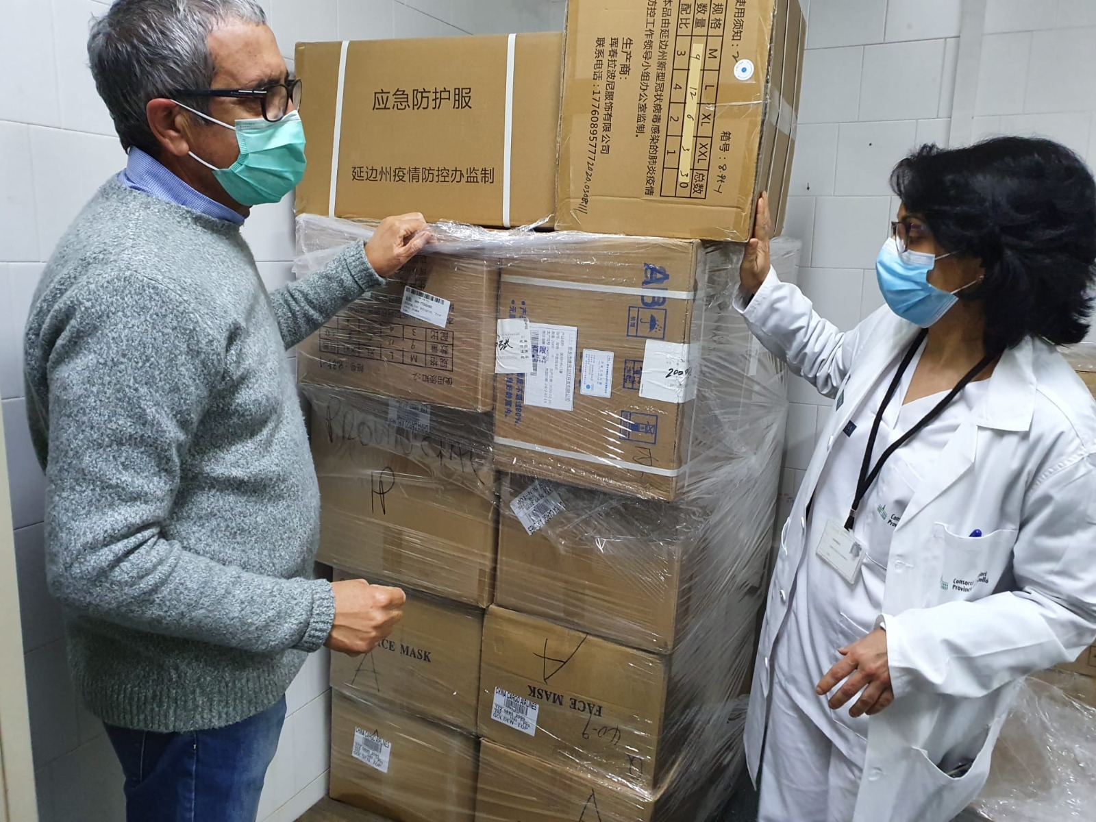 Los lotes, en el Hospital Provincial. - 