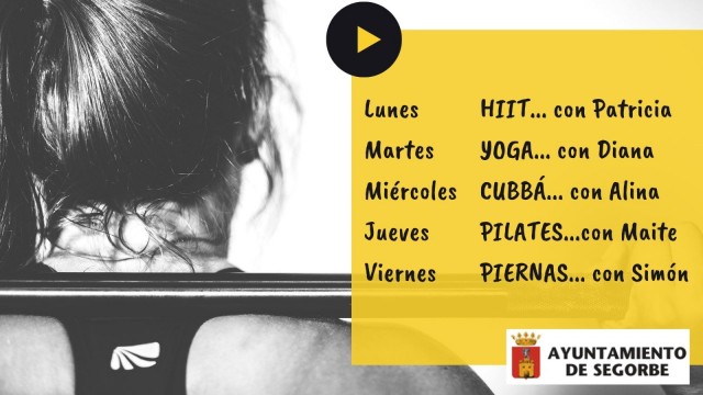 Desde yoga hasta cubbá o pilates: Segorbe invita a ponerse en forma desde casa
