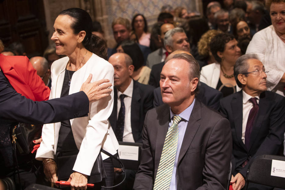 Alberto Fabra, en el último acto institucional del 9 d'Octubre. Foto: Eva Máñez - 