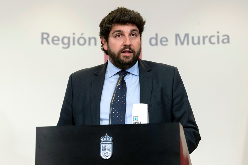 López Miras, en rueda de prensa. Foto: EFE. - 