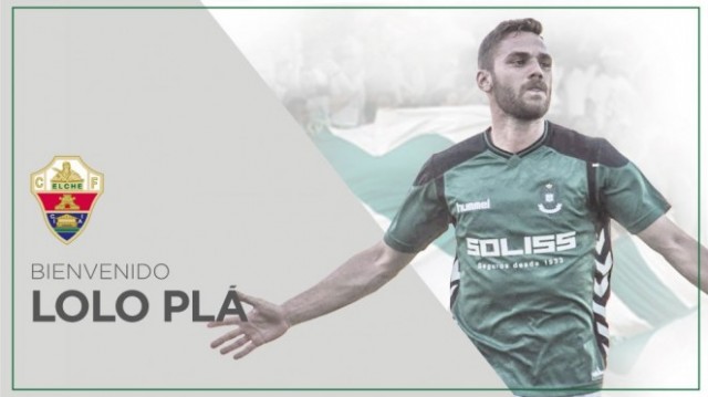 El Elche anuncia la incorporación del delantero Lolo Pla