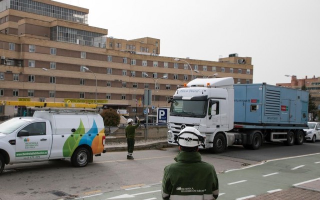 Iberdrola activa un plan especial en hospitales para asegurar y reforzar el suministro energético