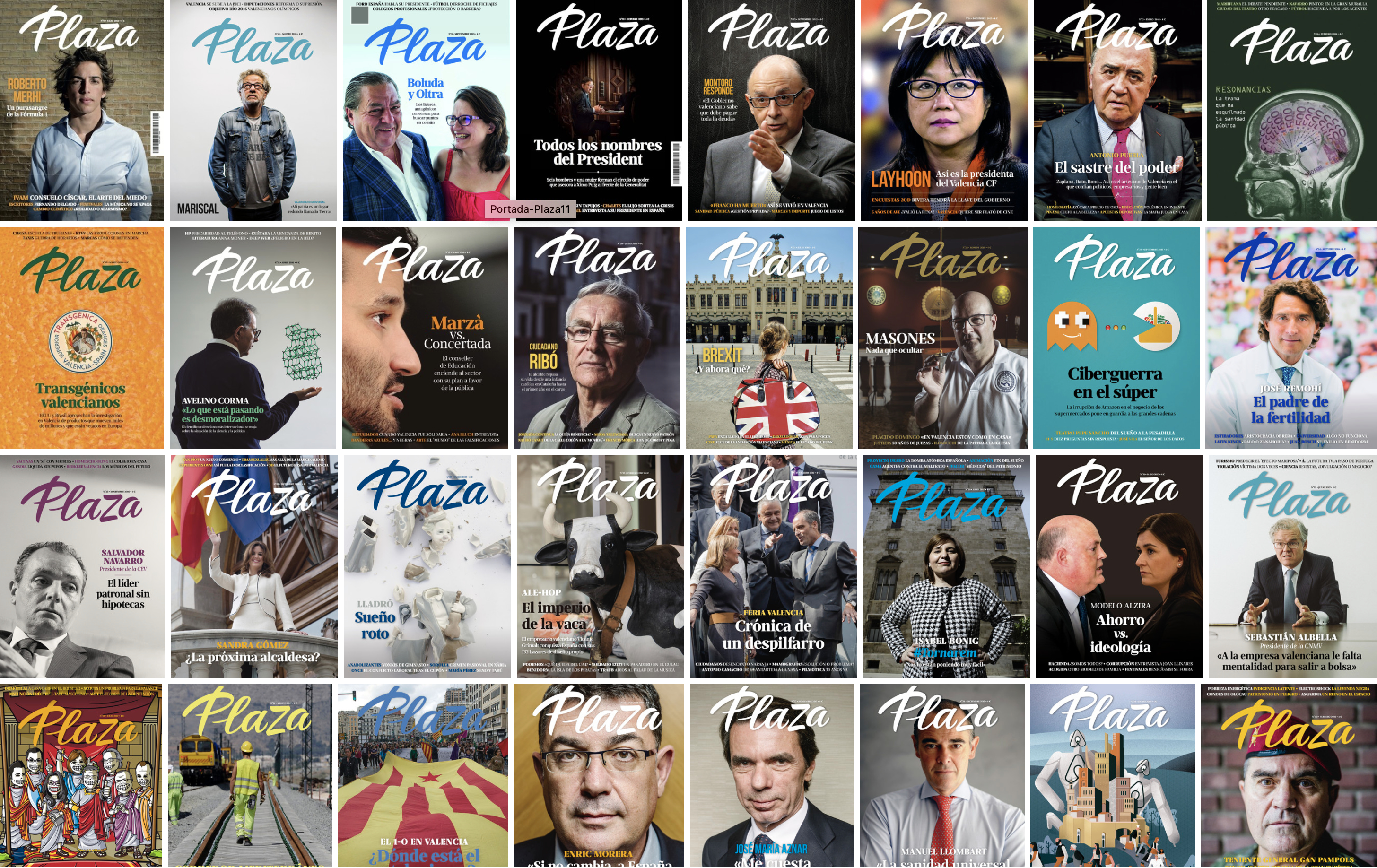 Revista Plaza ofrece gratis todos los números de sus tres ediciones en formato digital