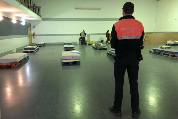Castelló habilita un refugio ante el episodio de lluvias y para cumplir con el protocolo de Covid-19