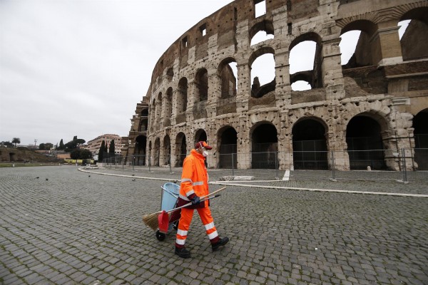 Italia suma ya 1.266 muertos por el coronavirus, con 250 fallecidos en las últimas 24 horas