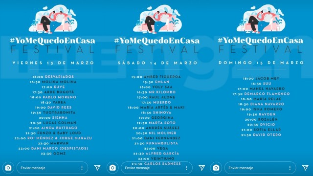 Conciertos inmunes al virus: los festivales online 'Yo me quedo en casa' y 'Cuarentena Fest' llevan la música a casa  