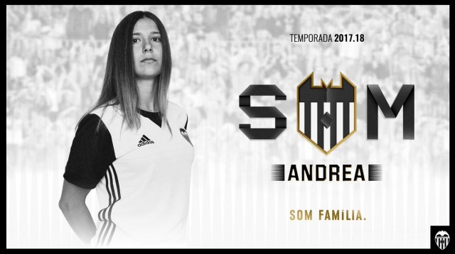 Andrea Esteban, calidad y carácter para el ataque del Valencia CF Femenino 