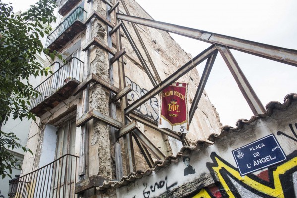 Los mejores (feos y molestos) andamios del barrio de El Carmen