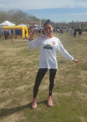María Martínez, del CA Murcia, es la primera murciana en ganar una medalla nacional de cross

