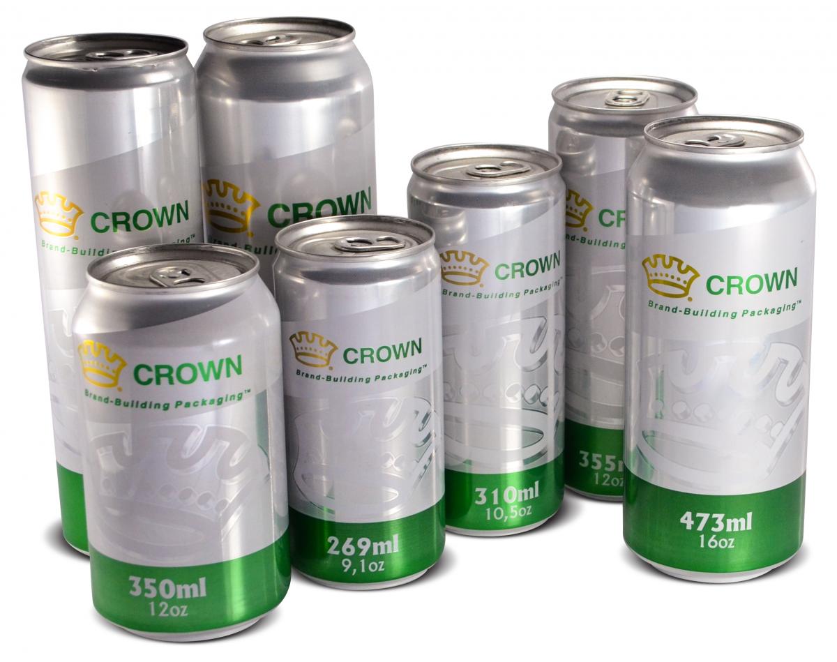 Latas de bebida de  Crown Holdings - 